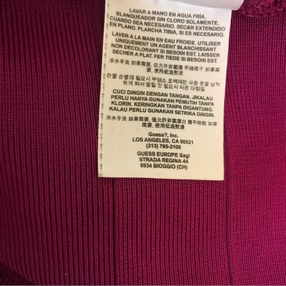 Guess Chevron Mirage Bandage Dress Bodycon V-Neck Mini Stretch Sleeveless Sexy - Picture 10 of 16